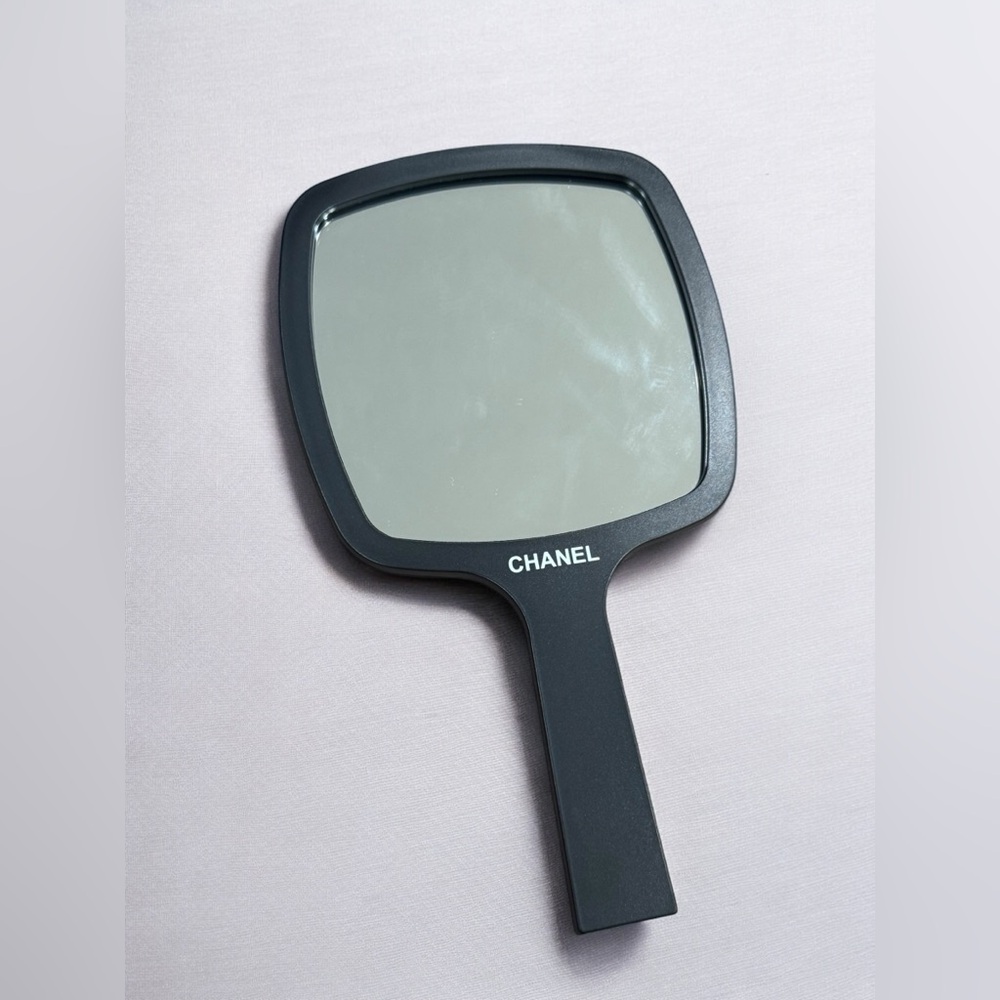 Chanel Logo Cosmetic Mirror with Box - Black - Authentic, Rare - Picture 3 of 5